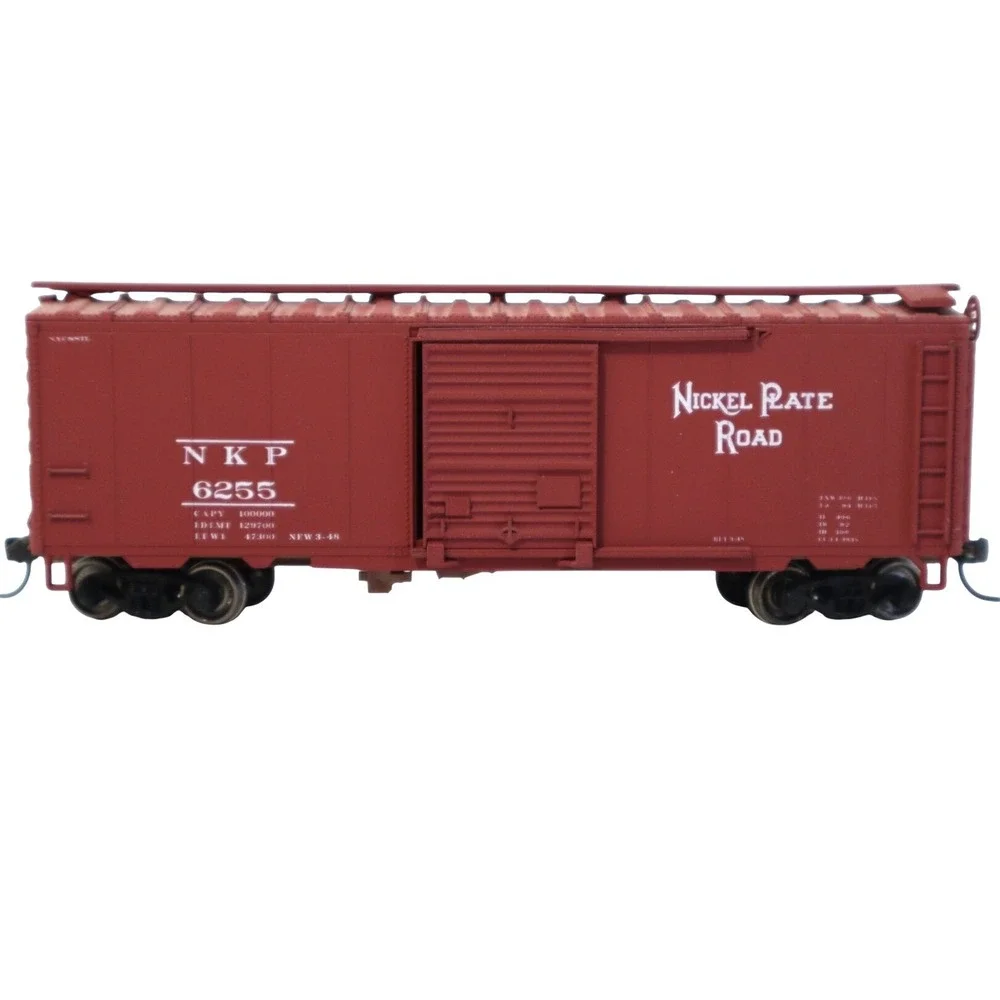 Nickel Plate Road NKP 6255 Boxcar HO Scale Model Train Freight Car Red